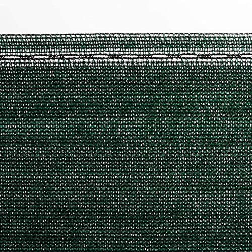 Floordirekt | Marius | Rouleau Brise Vue Occultant | 2 m x 20 m | Corde/Lien de Fixation Inclus | Tissu HDPE d'ombrage 150 g/m² | Protection Solaire, Brise-Vue, Brise-Vent, Vert foncé