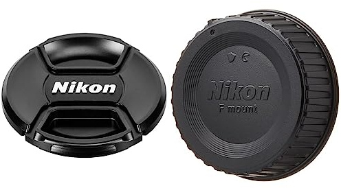 Nikon LC-77 Bouchon Avant d'objectif & LF-4 Rear Lens Replacement Cap LF4 Noir