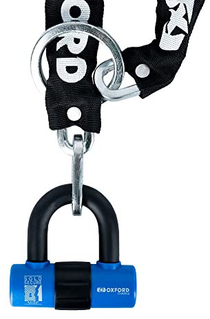 Oxford LK182 8 Chain Lock, Blue