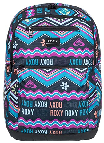 Roxy Here You Are Printed 24L - Mittelgroßer Rucksack für Frauen Schwarz