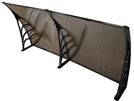 Window Treatments Door Canopy Awning Shelter Roof Front Back Porch Outdoor Shade Canopies (82X200CM, Brown)