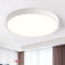 Style home 48W Deckenleuchte LED Deckenlampe Ø50x4cm,Warmweiß 3000K,ultraslim runde Lampe aus Metall, für Wohnzimmer Schlafzimmer Büro Küche Diele Flur (Weiß)