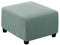 Meigeh Hocker Bezug Quadratisch Pouf copertura Hocker Abdeckung Rechteckige Pouf Abdeckung Hockerbezug Ottomane Schonbezug Bohnengrün