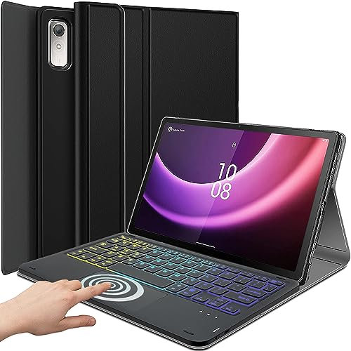 DKAHOEE Backlit Touchpad Keyboard Case for Lenovo Tab P11 2nd Gen 11.5 (TB350FU / TB350XU) 2023, 3-Zone Backlit Wireless Keyboard with Slim Stand Cover Case for 11.5 inch Lenovo Tab P11 Gen 2 Tablet