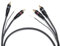 Drut Cavo di Terra per Mixer Giradischi fono Doppio da RCA a RCA da 50 cm con Cavo terminali di Terra da 1,6 Piedi