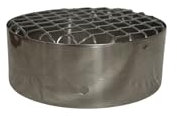Griglia di Aspirazione per Caldaie e Stufe in Acciaio Inox 304 Disponibile in Vari Diametri (ø100)