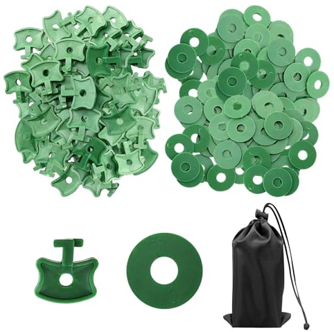 COACOM 200 abrazaderas giratorias para invernadero, pinzas de plástico para plantas, accesorios para fijación de plástico de burbujas aislante, plantas en macetas