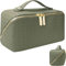Make Up Tasche, Make Up Bag, Cosmetic Bag, Kosmetiktasche Reise, Kosmetiktasche, Schminktasche, Schminktasche Damen, Reise Kosmetiktasche Groß Kapazität, für Reisen (Grün)