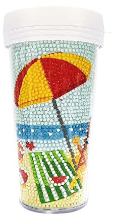 Lebartm DIY Diamond Painting Cup Easter Handmade Creative Tumbler 16oz Diamond Painted Water Bottle Diamond Art Gifts for Beginner Adult-03