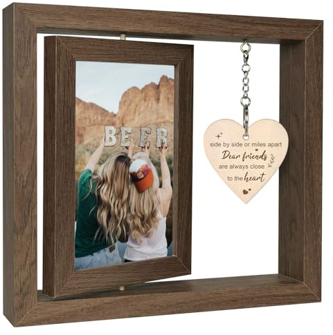 EYITUPC Bilderrahmen 'Dear Friends Are Always Close to the Heart', Geschenk für Freunde und Freunde, 21.01 cm x 23.00 cm, 21.02 x 22.96 cm