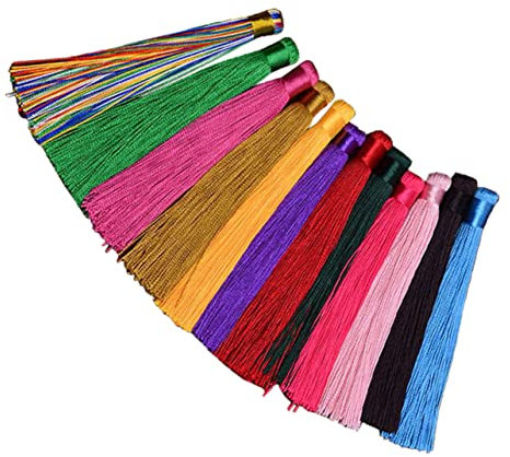 Operitacx 12St Quaste DIY Pinguin Geschenke Autodekoration Handdekor Panda-Dekor Autoverkleidung Girlandendekor Auto-Dekor Eicheln basteln eincremehilfe Wagen chinesischer Knoten Hohlrohr