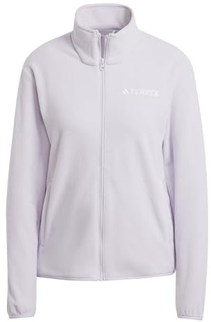 adidas Damen Terrex Multi Essentials Full Zip Fleece Jacket, Silver Dawn, S