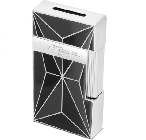 ST Dupont Fire X Biggy Feuerzeug in Schwarz und Chrom