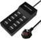 USB Charger Station, 10 Port USB Charger Hub 40W Multiple Charging Station Compatible with iPhone 12/13/14/15/16/Samsung S22/S23/S24/Z Flod/Z Flip/iPad/Xiaomi/Oppo/OnePlus.（Black）