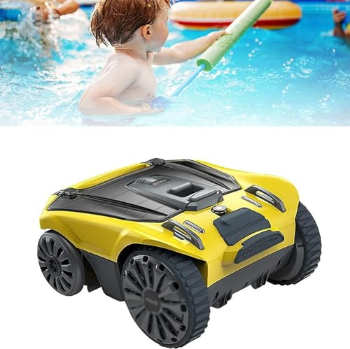 GFXYQPDNV Robot Nettoyeur De Piscine sans Fil, Aspirateur De Piscine Automatique, Durée 300 Minutes, Charge Rapide, Convient Aux Surfaces De Piscine