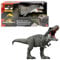 MattelJurassic World: Die Wiedergeburt Riesendino Tyrannosaurus Rex-Actionfigur, T-Rex-Dinosaurierspielzeug mit 2 Angriffsbewegungen, filmgetreues und bewegliches Design, JGB52