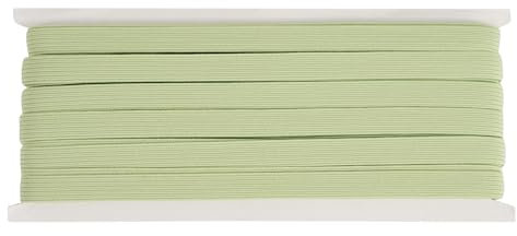 DHAIQC Gummiband Grün 10mm, 18 Meter Gummibänder zum Nähen Gummilitze Elastisches Band für Hosengummi DIY DIY Handwerk Stoffe zum Nahen (Grün, 10mm)