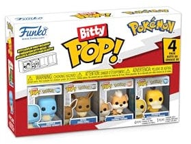 Funko Bitty Pop! Pokemon - Squirtle 4PKund eine Überraschungs-Mini-Figur - 0.9 Inch (2.2 cm) Sammlerstück Stapelbares Display-Regal Inklusive - Geschenkidee Party-Tüten-Strumpf