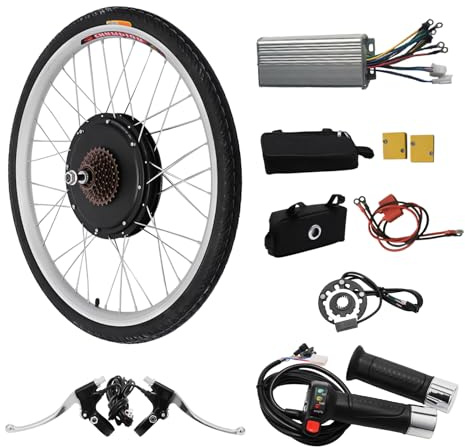 DJOAIUYF 28 Zoll Hinterrad E-Bike Hinterradmotor Umbausatz,48V 1000W Controller Elektro Fahrrad,Motorrad,Bicycle Conversion Kit Ebike Elektrofahrräder Elektrofahrrad Hinterrad
