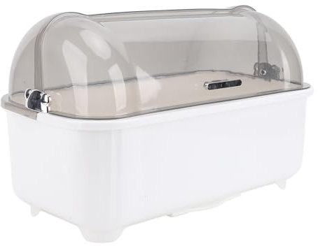 Soporte de secado de vajilla, mantener ordenado, almacenamiento espacioso, encimera de cocina, soporte de secado de platos, plástico PP a prueba de polvo para uso diario