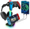 Support Casque Gamer, Support de Manette de Jeu RGB, Support de Casque, Porte Casque Gamer avec 10 couleurs de lumière, Port USB Type-C, pour Tous Les Casques de Jeu,Contrôleurs de Jeu (B)