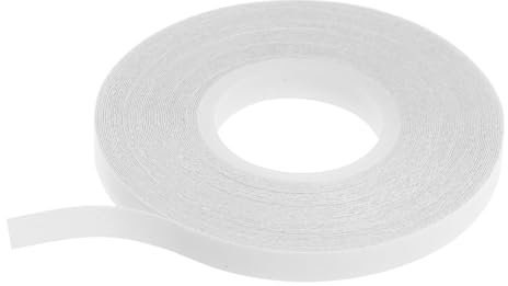 WEKADRIN 1 Rolle doppelseitiges Klebeband doppelt Heften löslich Klebeband selbstklebend Punkt klebeband doppelseitig double sided tape Nähen von Kleidungsband Klebeband für Stoff pva Weiß