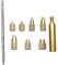 Quicko Heat Set Insert Tool M2 M3 M4 M5 M6 M8 Hot Melt Brass Knurled Nut Embedded Insertion Tip Adapter Kit 3D Printed Parts Install for T12 Soldering Iron