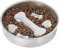 Bol Mange-Lent pour Chien | Gamelle Anti-Glouton pour Nourriture Chien,INOX Antidérapant avec Interactive Prévenant L'Étouffement pour Éducation des Chiots