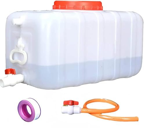 GQZJY Serbatoio d'Acqua da 100 galloni Grande Contenitore d'Acqua in plastica con Rubinetto per Viaggi, Escursioni, Camper, emergenze(Size:30L)