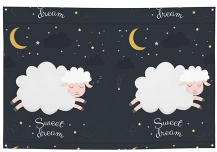 Sweet Dream Urlaubsbanner bedruckte Partydekorationen geeignet für Feiertagsfeiern und Zeremonien Dekorationen 180,3 x 119,4 cm