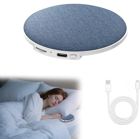Altavoz de almohada Bluetooth, almohada altavoz debajo de la almohada para dormir, altavoz de almohada ultrafino portátil, altavoz silencioso para dormitorio, hotel, camping, viajes, estudiantes (B)