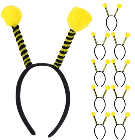 LOPUNER 12er-Pack Bienen-Party-Haarreifen – Bienen-Antennen-Haarreifen als Kostümaccessoires – Karnevals- für lustige Familienkostüme, Halloween- und Weihnachtsfeiern