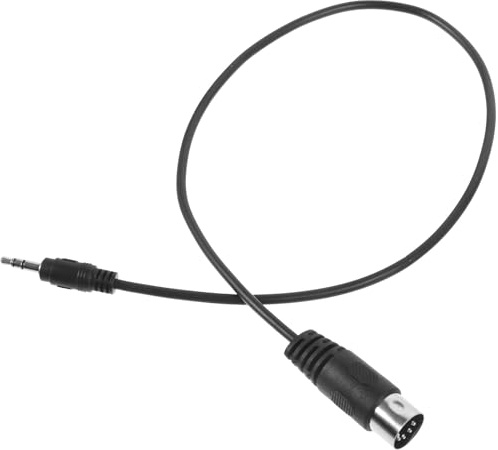 DOITOOL Adattatore Audio 3,5mm Cavo Jack Stereo e Connettore Midi 5 Poli in Metallo e Gomma per Computer e Interfacce Audio Stabile