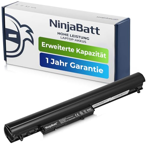 NinjaBatt Batterie pour HP 728460-001 LA04 LA04DF 752237-001 355 G2 N032SA 776622-001 TPN-Q130 TPN-Q132 TPN-Q129 HSTNN-DB5M HSTNN-YB5M F3B96AA LAO4 - Black - Longue Durée [4 Cellules/2200mAh]