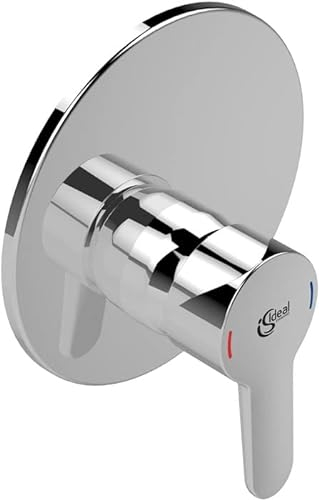 Ideal Standard, Miscelatore doccia monocomando Up Cera Plus 2, Kit 2, Rosetta D: 163 mm, cromato, a6865aa