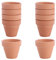 BESTOMZ Mini-Pflanztöpfe aus Ton, Keramikblumentöpfe für die Anzucht von Kakteen, Blumen, Sukkulenten, ideal für Pflanzen, Kunsthandwerk und Hochzeitsgeschenk, 10 Stück, siehe abbildung, 2.2x2inch