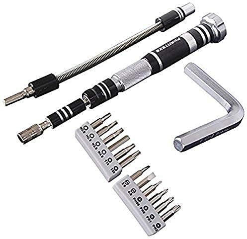 Phanteks Premium PC Tool Kit - Aluminium and Steel PC Repair and Build Set with Magnetic Tips, Extensions, and Softshell Case