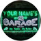 Personalized Your Name Est Year Theme Garage Man Cave Deco Dual Color LED Barlicht Neonlicht Lichtwerbung Neon Sign Weiß & Grün 300 x 210mm st6s32-pp1-tm-wg