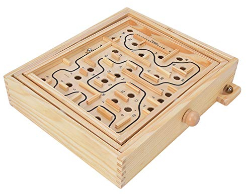 Holz Labyrinth Spielzeug, Gehirntraining Brettspiel Puzzle Labyrinth Spiel Frühe Pädagogische Spielzeug Kinder Kinder