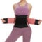 SIHOHAN Bauchweggürtel, Schwitzgürtel Fitness Gürtel, Verstellbarer Taille Trimmer Gürtel Fitnessgürtel, Waisttrainer Taillenformer, Bauchgürtel für Herren und Damen（Rosa, XXL）