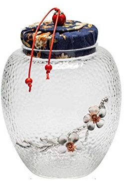 Coffins Vorratsdosen Set Bonbonglas Vorratsglas Glasdosen Nostalgische Bonboniere mit Glasdeckel GCSQF