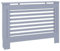 vidaXL Heizkörperverkleidung mit horizontalen Latten Heizkörperabdeckung Heizungsverkleidung Heizung Heizkörper Abdeckung Anthrazit 112x19x81,5cm MDF