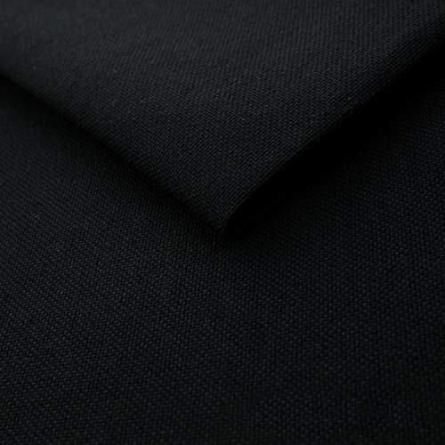 Heko Panels Stoff Meterware Mona Stoffe Zum Nähen Möbelstoff Polsterstoff Möbelstoffe Bezugsstoff Für Möbel Stühle Ecksofa Eckbank Sofa Blickdicht Schwarz