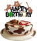 1Pcs Cowboy Happy Birthday Cake Topper Wild West Horse Western Themed Cake Pick Decorations Black Brown Glitter Hat boot Shooting Horse Party Decoration Supplies for Boys Man Kids