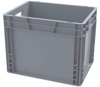 Recycled Plastic ECO Euro Plastic Stacking Industrial Storage Containers Boxes Crates! (30 Litre - 40 x 30 x 32cm)