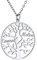 Collier Arbre de Vie Personnalisé Prénom 2 Prenom Pendentif Femme Généalogique Nom des Enfants Famille Cadeau Maman BFF Bijoux Fêtes des Mères Chaine Forcat Acier 50 cm d'amitié Fille
