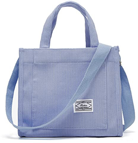 Niction Kleine Damen-Umhängetasche, stilvolle Tragetasche, Hobo-Tasche, modische Umhängetasche, Mini-Arbeits-Reise-Handtasche, Hell, blau, Einheitsgröße