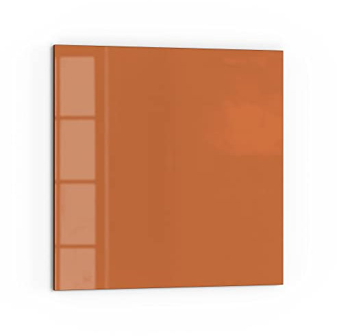 DEQORI Küchenrückwand Glas | Unifarben - Terrakotta | 60x60 cm | Bad- oder Herd-Rückwand | Herdblende Spritzschutz für Küche & Badezimmer | Moderne Deko für Fliesenspiegel