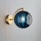 LWOMAN Applique Murale postmoderne avec Abat-Jour en Verre Boule Appliques murales Nordiques Éclairage for Salon, Cuisine, Couloir, intérieur (Color : Blue Glass)