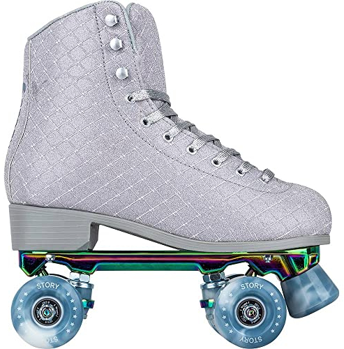 Story Phoenix Side by Side Skates – Glitzer Silber